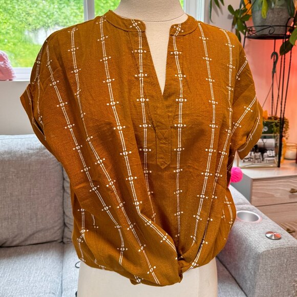 NWT Madewell Popover cotton top (size XXS) - Picture 5 of 8